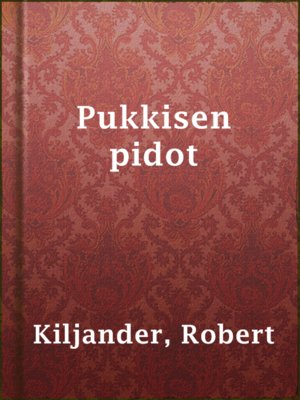 cover image of Pukkisen pidot